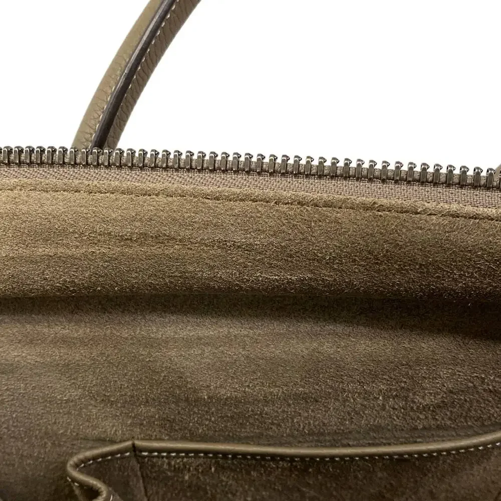 Celine Luggage Micro Shopper Handbag 167793DRU.09SO Souris(Gray Beige)